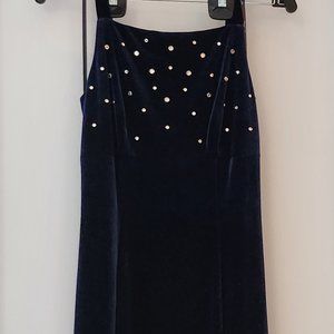 Woman's evening dress velvet royal blue 7